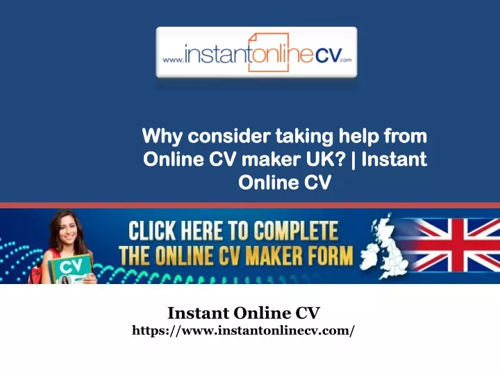 why consider taking help from online cv maker uk instant online cv