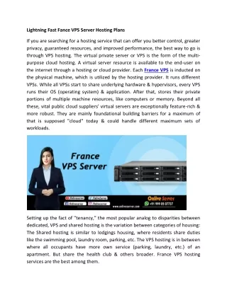 lightning fast fance vps server hosting plans