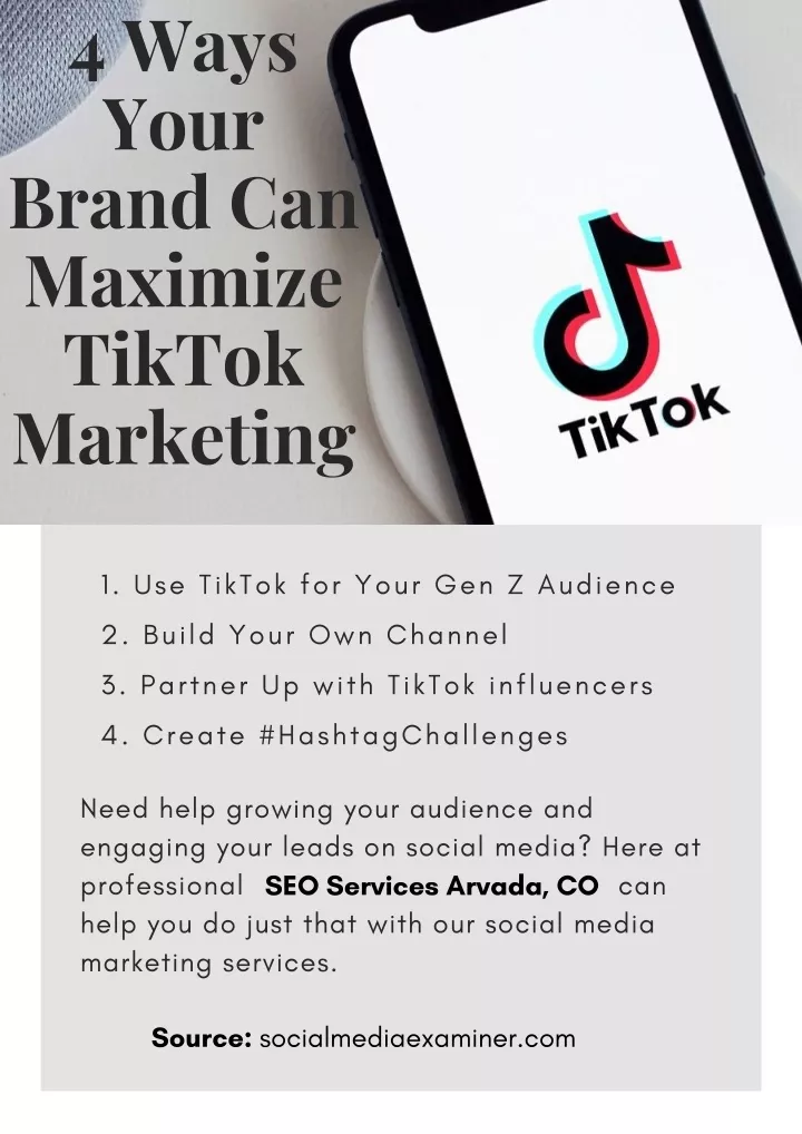 4 ways your brand can maximize tiktok marketing