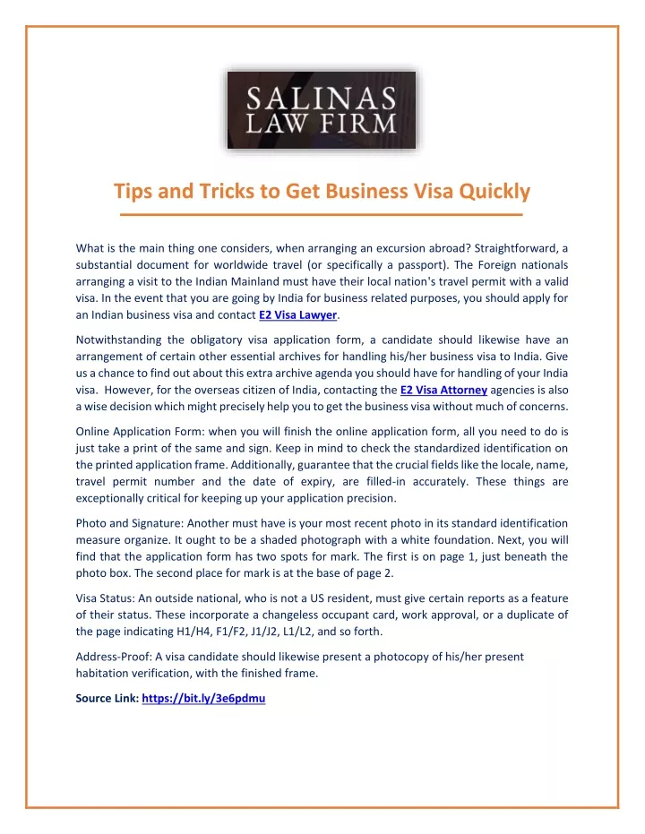 tips and tricks to get business visa quickly