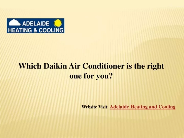 which daikin air conditioner is the right