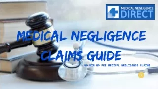 Medical Negligence Claims Guide | Medical Negligence Solicitors