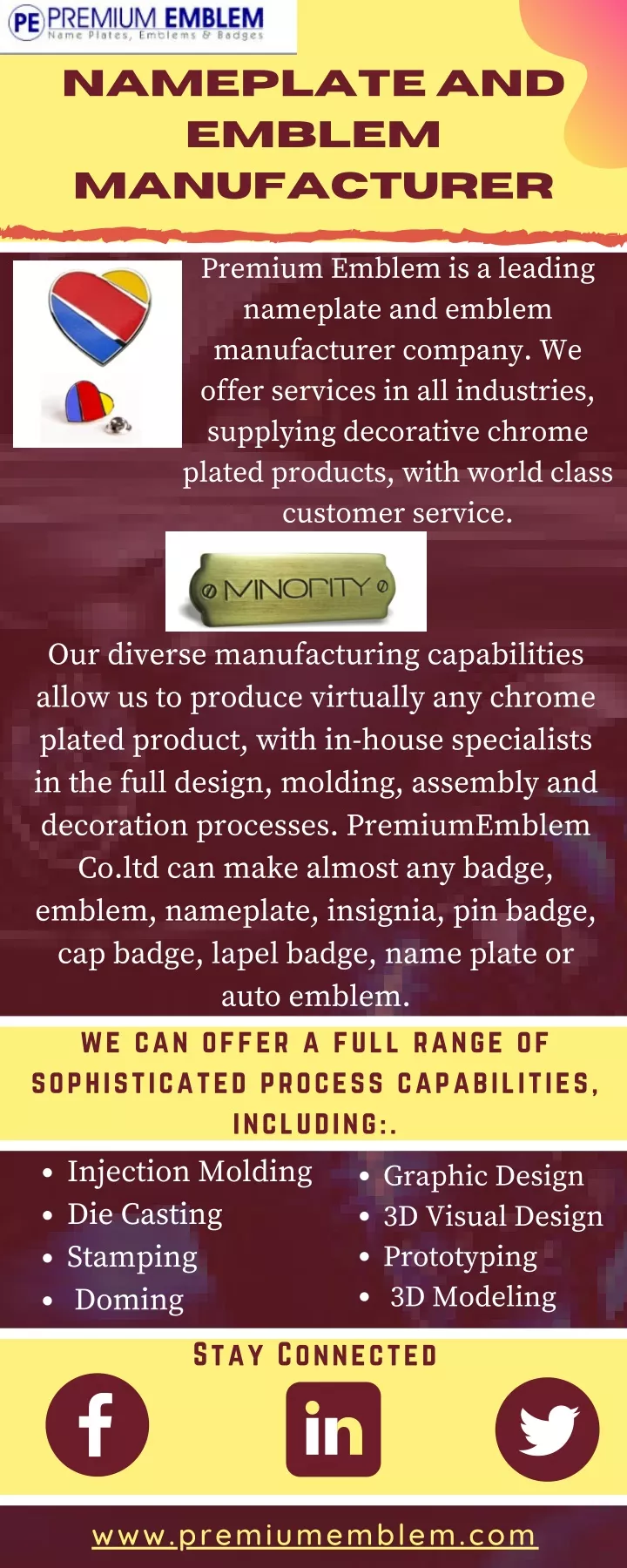 nameplate and emblem manufacturer