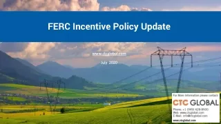 ferc incentive policy update www ctcglobal com july 2020