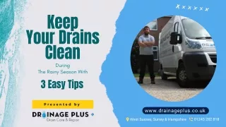 Keep Your Drains Clean During The Rainy Season With 3 Easy Tips