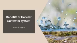 Best harvest rainwater system!