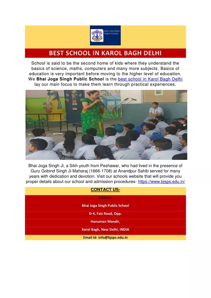 best school in karol bagh delhi
