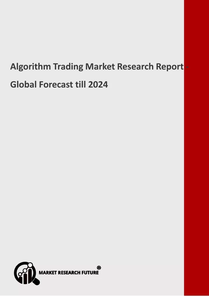 algorithm trading market research report global