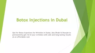 botox injections in dubai