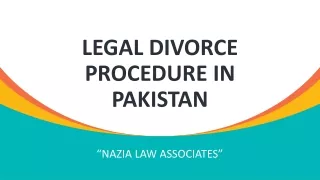 Legal Divorce Procedure in Pakistan - To Get Divorce in Pakistan