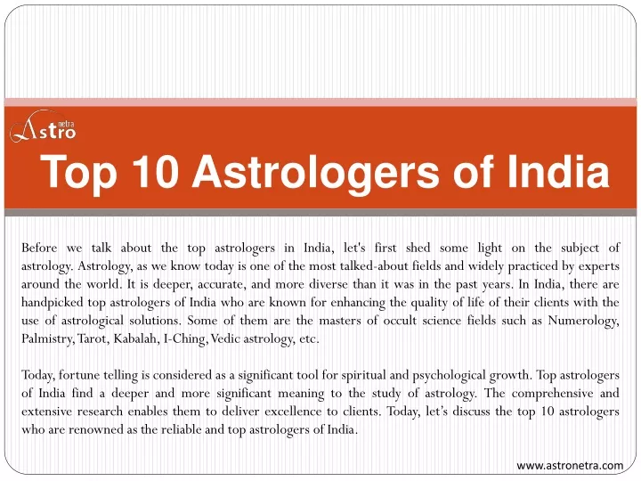 top 10 astrologers of india