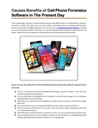 causes causes benefits benefits of software