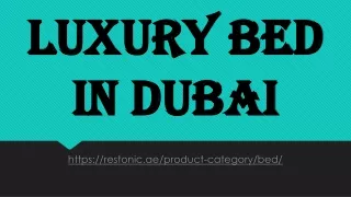 luxury bed in dubai