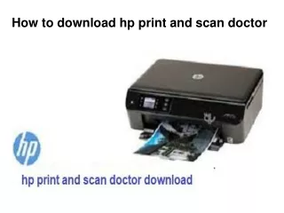 How to download hp print and scan doctor