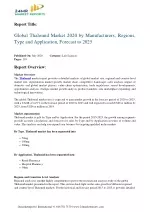 Thalomid Market 2020 by Manufacturers, Regions, Type and Application, Forecast to 2025