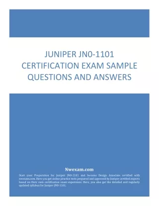 juniper jn0 1101 certification exam sample