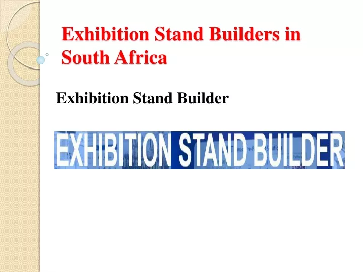exhibition stand builders in south africa