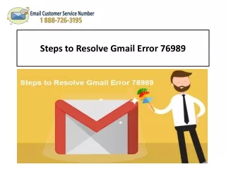 1-888-726-3195 Steps to Resolve Gmail Error 76989