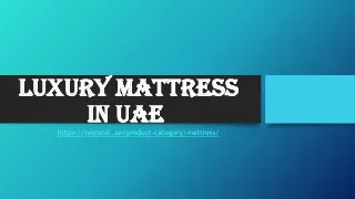 luxury mattress in uae