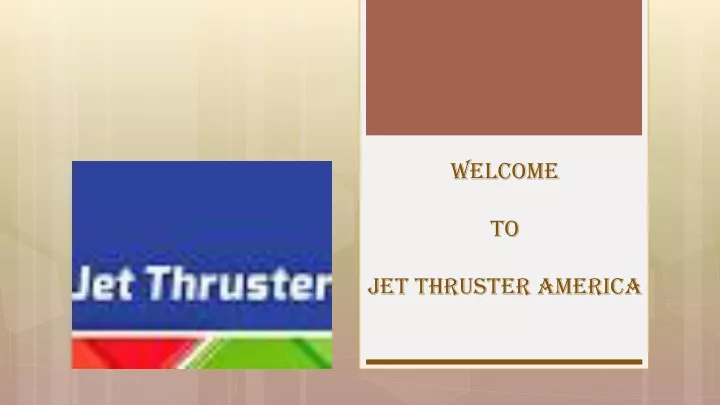 welcome to jet thruster america