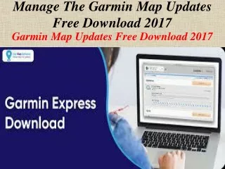 manage the garmin map updates free download 2017