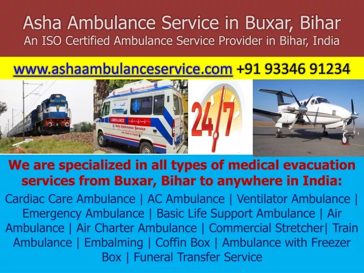 asha ambulance service in buxar bihar an iso certified ambulance service provider in bihar india