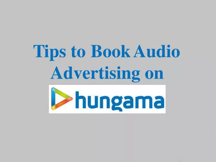 tips to bookaudio advertising on