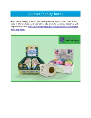 counter display boxes