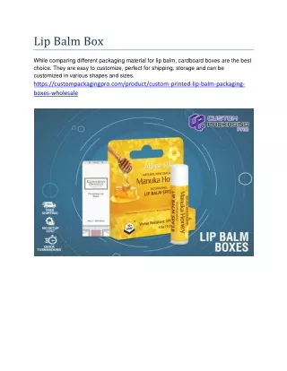 lip balm box