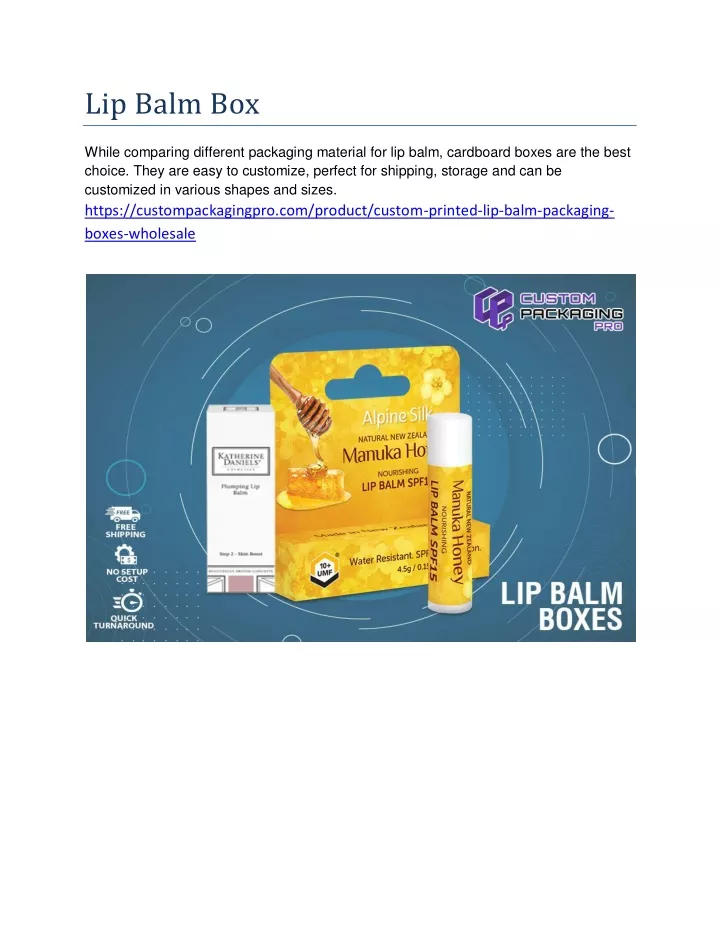 lip balm box