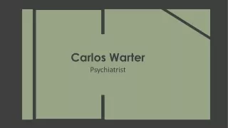 Carlos Warter MD - Transpersonal Psychiatrist
