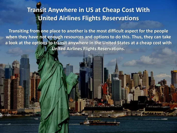 transit anywhere in us at cheap cost with united