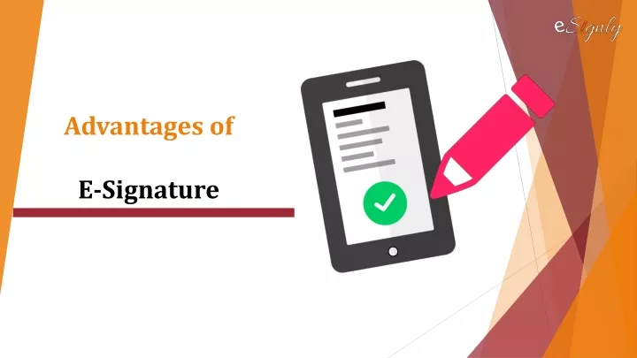 advantages of e signature