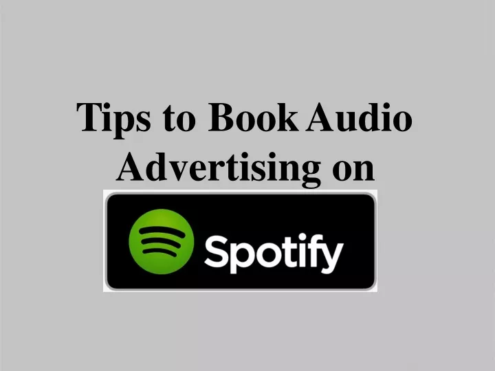 tips to bookaudio advertising on