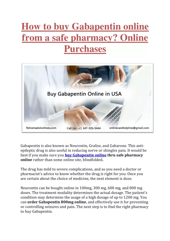 how to buy gabapentin online from a safe pharmacy
