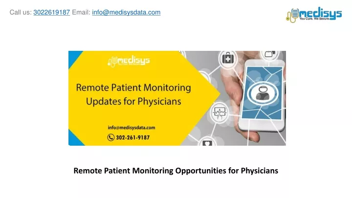 remote patient monitoring opportunities for physicians
