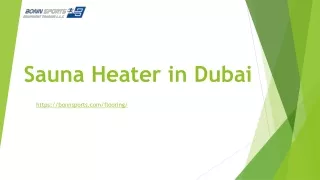 sauna heater in dubai