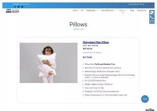 Pillows: Buy Pillow Online in India at Best Price | Shinysleep.com