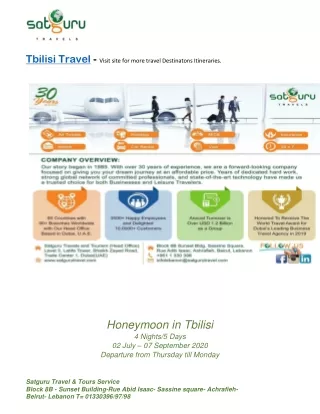Tbilisi Budget Travel 2020