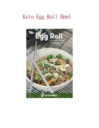 keto egg roll bowl