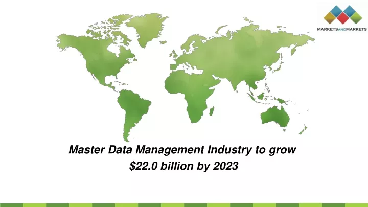 master data management industry to grow