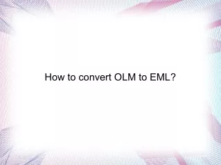 OLM to EML Converter