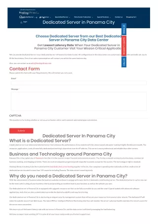 Panama City Dedicated Server