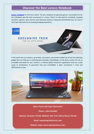 Discover the Best Lenovo Notebook