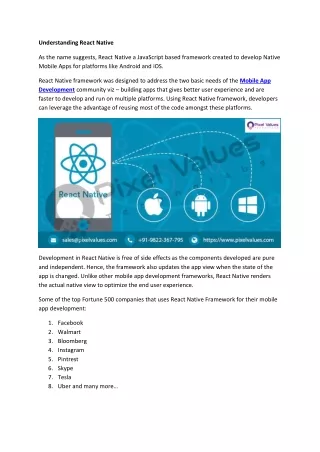 understanding react native