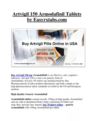 Buy Artvigil Online in USA