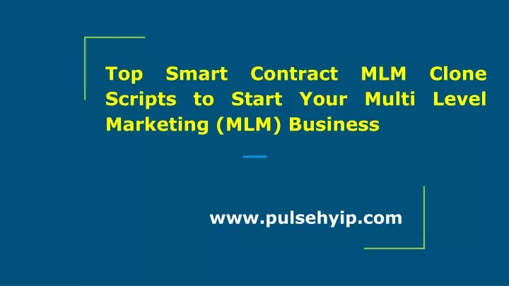 top smart contract mlm clone scripts to start your multi level marketing mlm business