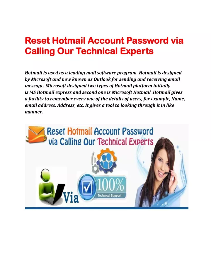 reset hotmail account password via reset hotmail