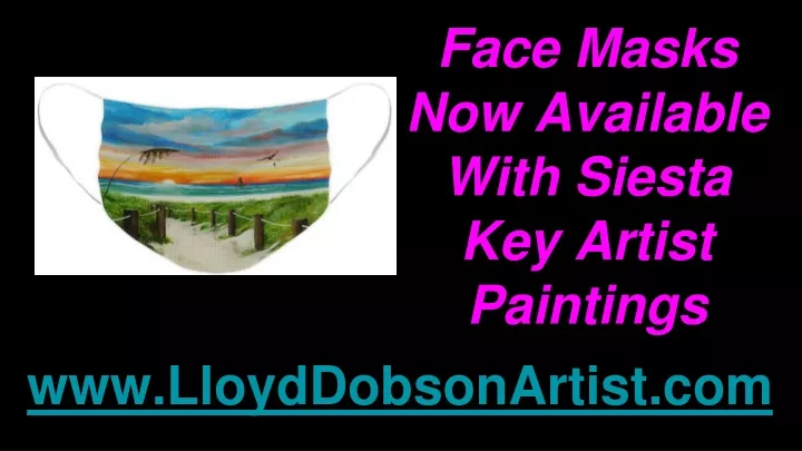 face masks now available with siesta key artist