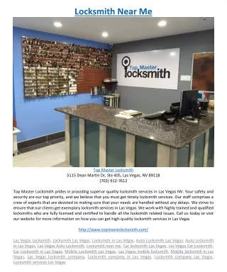 locksmith near me